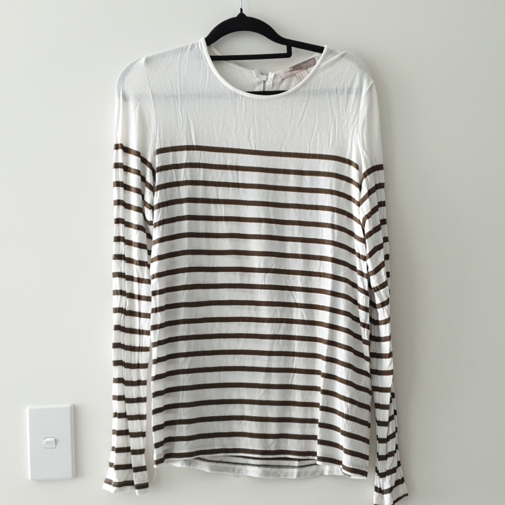 Olive striped shirt